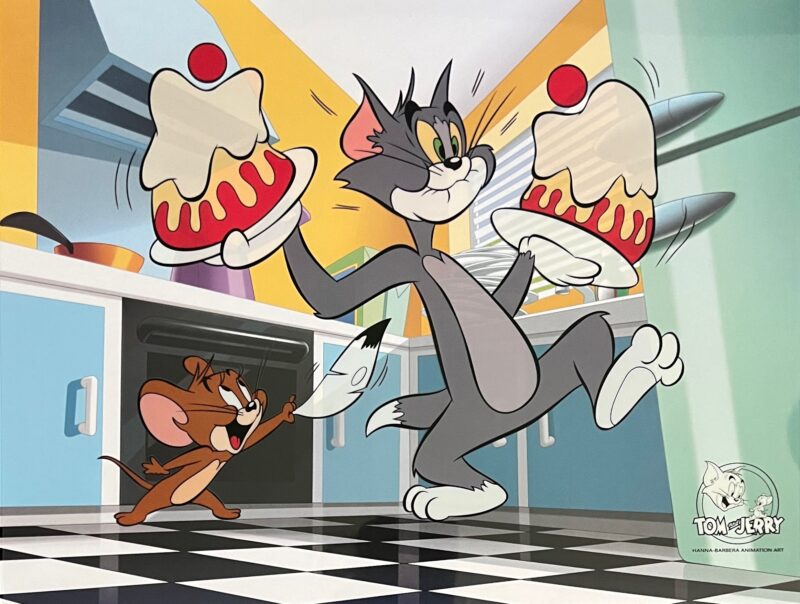 Tom & JERRY Cake Sericel Hanna Barbera