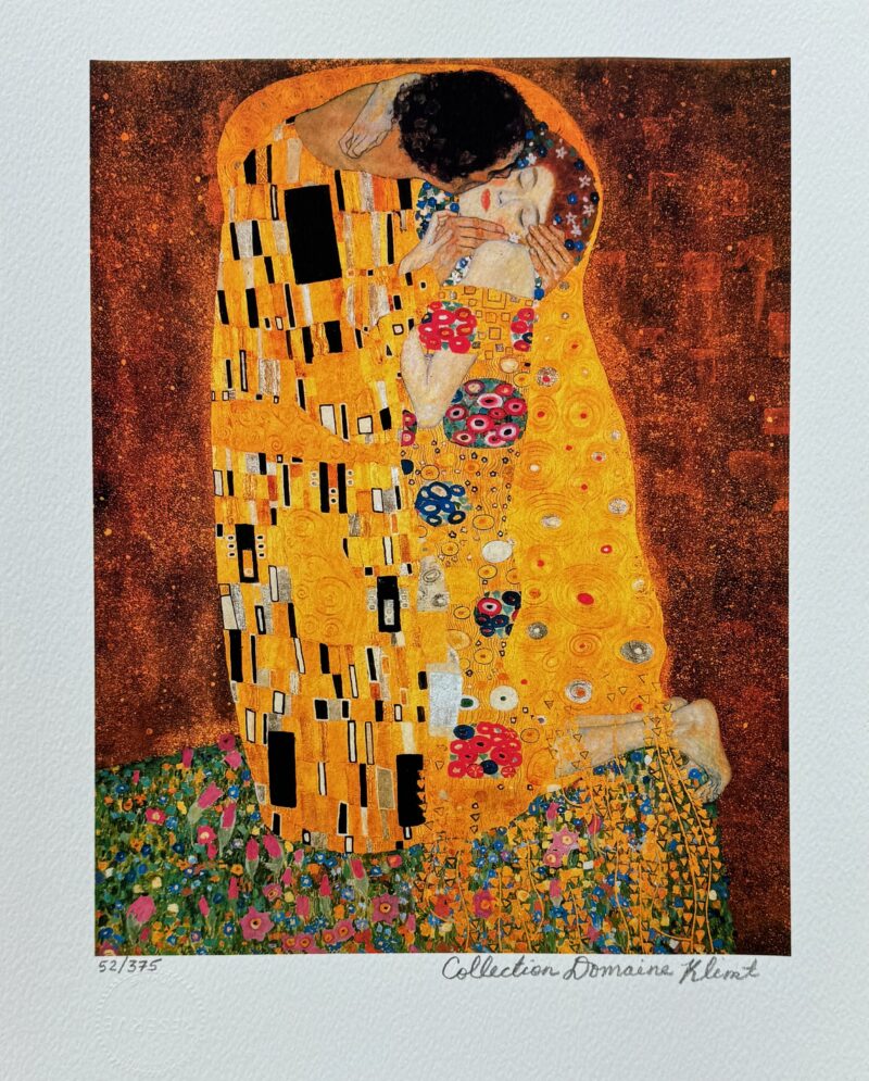 Gustav Klimt THE KISS Facsimile Signed Limited Edition Giclee