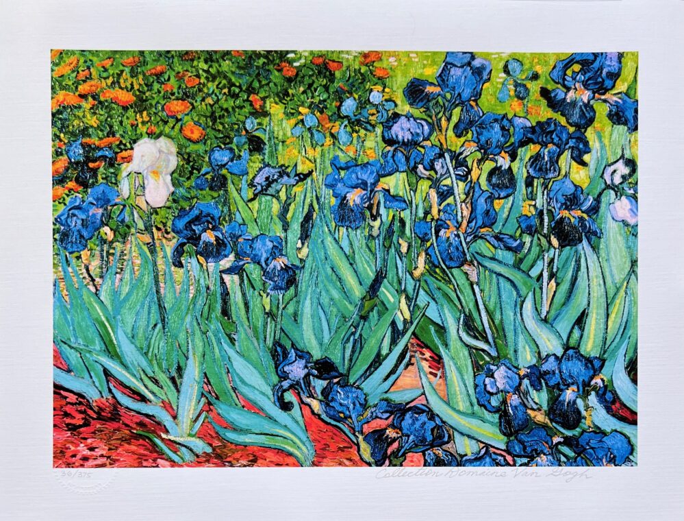 Vincent Van Gogh IRISES Estate Signed Limited Edition Giclee