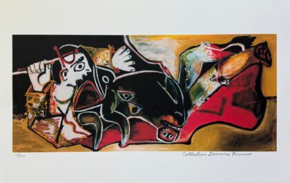 #095 BULLFIGHTING SCENE Pablo Picasso Estate Signed Giclee