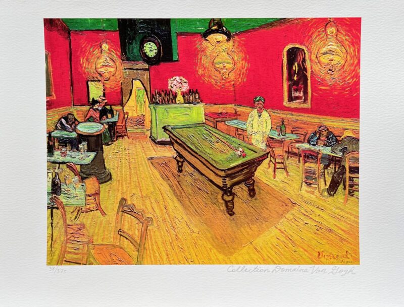 Vincent Van Gogh NIGHT CAFE Estate Signed Limited Edition Giclee