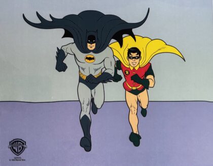 Warner Bros BATMAN & ROBIN Limited Edition Sericel Animation Art Cel 11" x 14"
