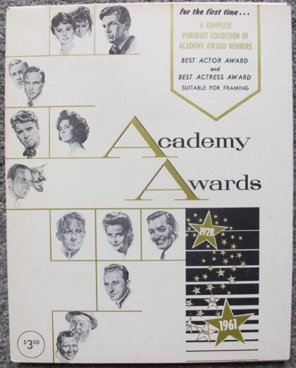 Academy Awards Best Actor & Actress Portraits 1928 - 1961 by Nicholas Volpe Set of 69 Prints from Brown Derby