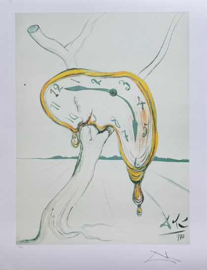 Salvador Dali Melting Clock Facsimile Signed & Numbered Lithograph