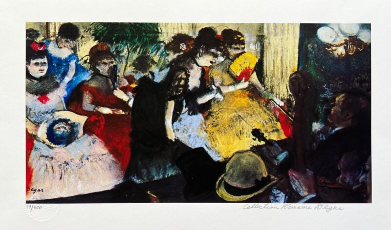 Edgar Degas CABARET Estate Signed Limited Edition Giclee