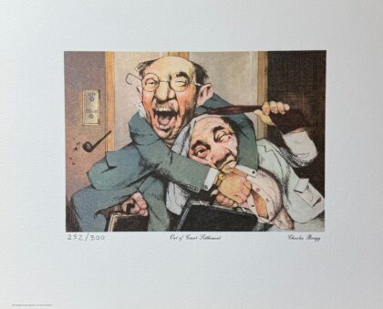 Charles Bragg OUT OF COURT SETTLEMENT Plate Signed Lithograph