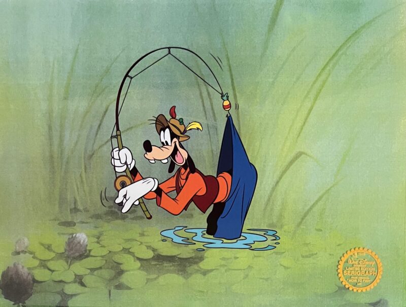 Disney Goofy Fishing Sericel