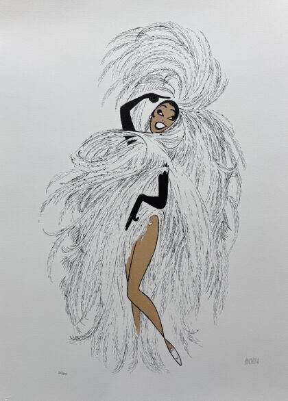 Al Hirschfeld JOSEPHINE BAKER IN PARIS Hand Signed Limited Edition Lithograph