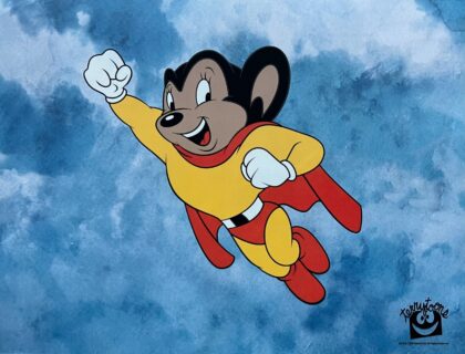 MIGHTY MOUSE TV Cartoon Sericel Animation Art Cel