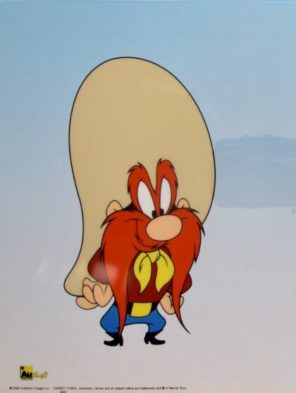 Warner Bros Looney Tunes YOSEMITE SAM Sericel Animation Art Cel