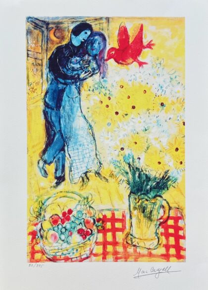 Marc Chagall Lovers and Daisies small giclee