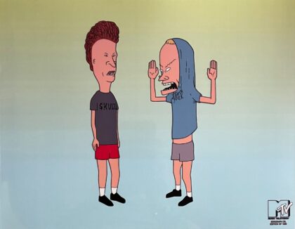 BEAVIS and BUTTHEAD Sericel The Great Cornholio MTV Sericel Animation Art Cel