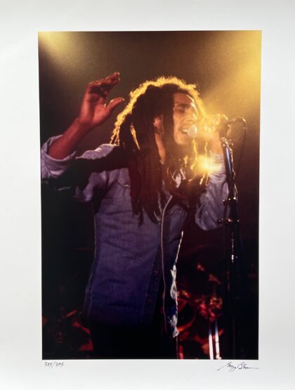 BOB MARLEY Hand Signed Limited Edition Photograph by GREGG COBARR