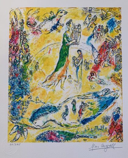 Marc Chagall SORCERER OF MUSIC Limited Edition Facsimile Signed Small Giclee