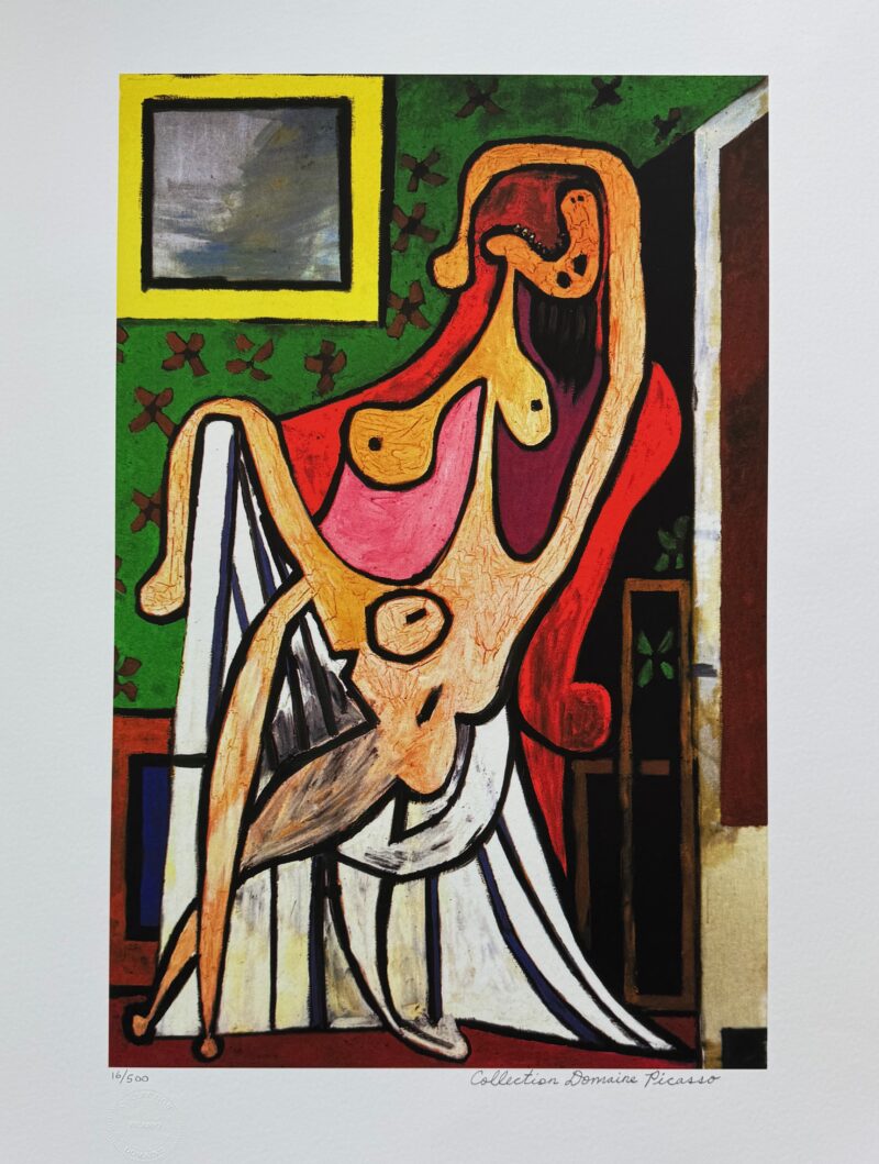 Picasso #54 LARGE NUDE IN RED ARMCHAIR