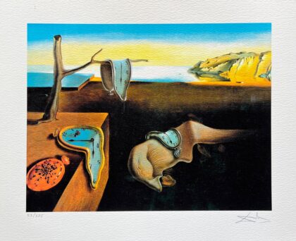 Salvador Dali PERSISTENCE OF MEMORY Facsimile Signed Limited Edition Giclee