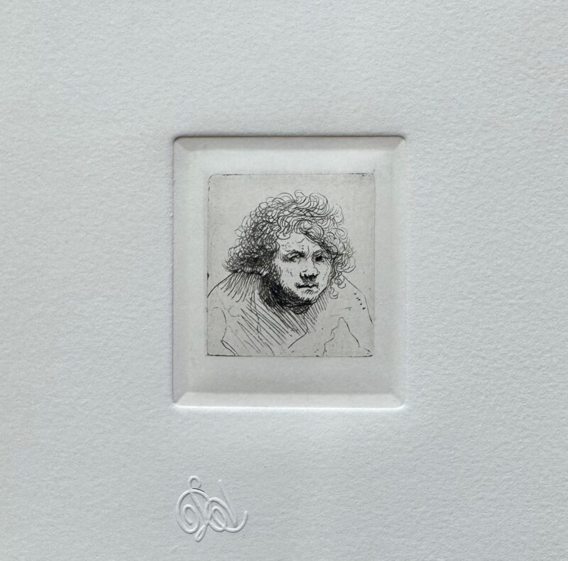 REMBRANDT Amand Durand Art Etching SELF PORTRAIT LEANING FORWARD