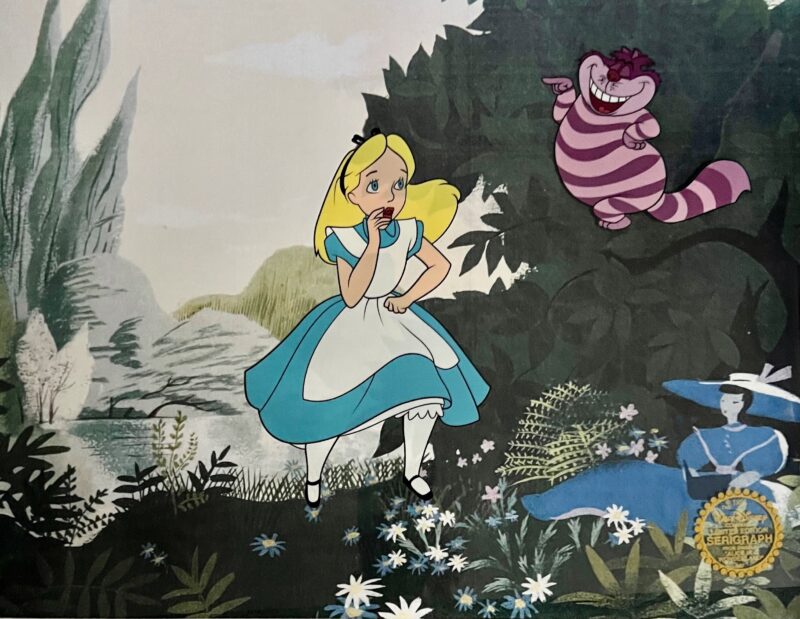 Disney ALICE IN WONDERLAND Cheshire Cat Sericel Animation Art Cel