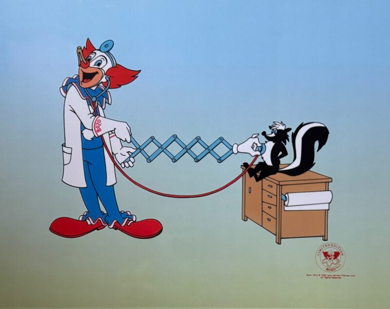Bozo the Clown DOCTOR Animation Art Sericel