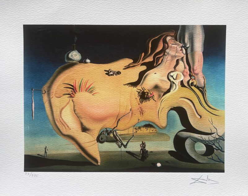 Salvador Dali THE GREAT MASTURBATOR Facsimile Signed Numbered Giclee 12" x 16"