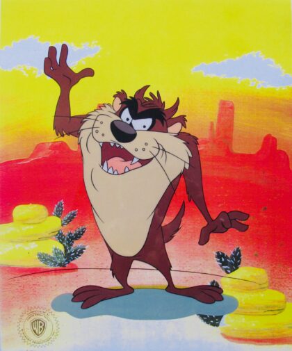 Warner Bros Looney Tunes TAZ the TAZMANIAN DEVIL Animation Art Sericel