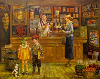 Lee Dubin 1932 GENERAL STORE Hand Signed Limited Edition Lithograph