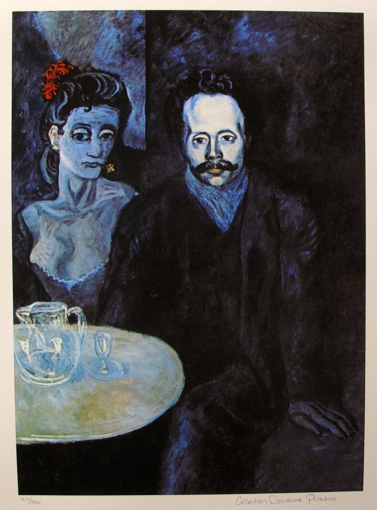 #126 COUPLE AT CAFE Pablo Picasso Estate Signed Giclee ...