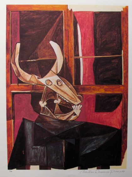 #087 BULLHEAD STILL LIFE Pablo Picasso Estate Signed Giclee