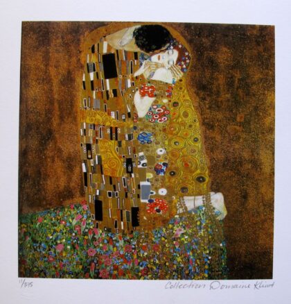 GUSTAV KLIMT "THE KISS" Estate Signed Limited Edition Giclee