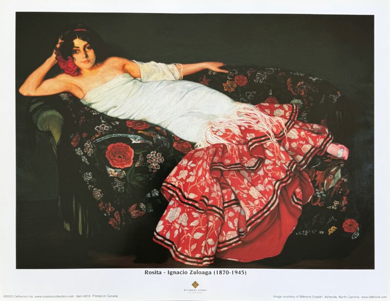 Ignacio Zuloaga ROSITA from Biltmore Estate Lithograph