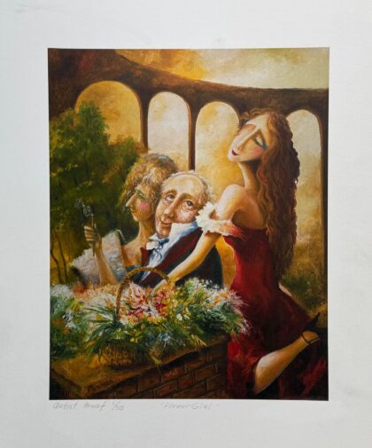 Igor Postash FLOWER GIRL Hand Signed Limited Edition Giclee