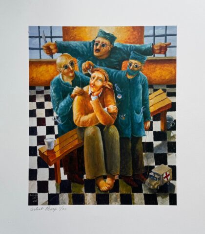 Igor Postash IDIOT SAVANT Hand Signed Limited Edition Giclee 22 x 16