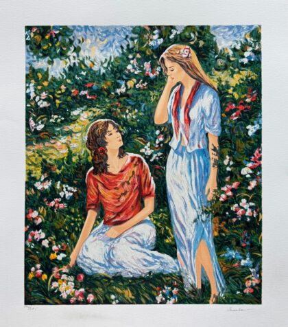 Igor Semeko SISTERS Hand Signed Limited Edition Serigraph