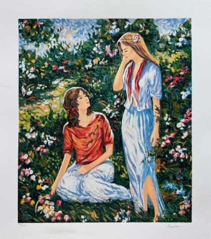 Igor Semeko SISTERS Hand Signed Limited Edition Serigraph