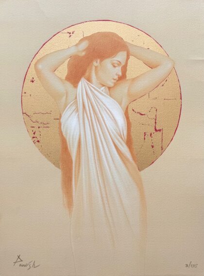 JD Parrish EVENING Hand Signed Limited Edition Giclee with Gold Leaf