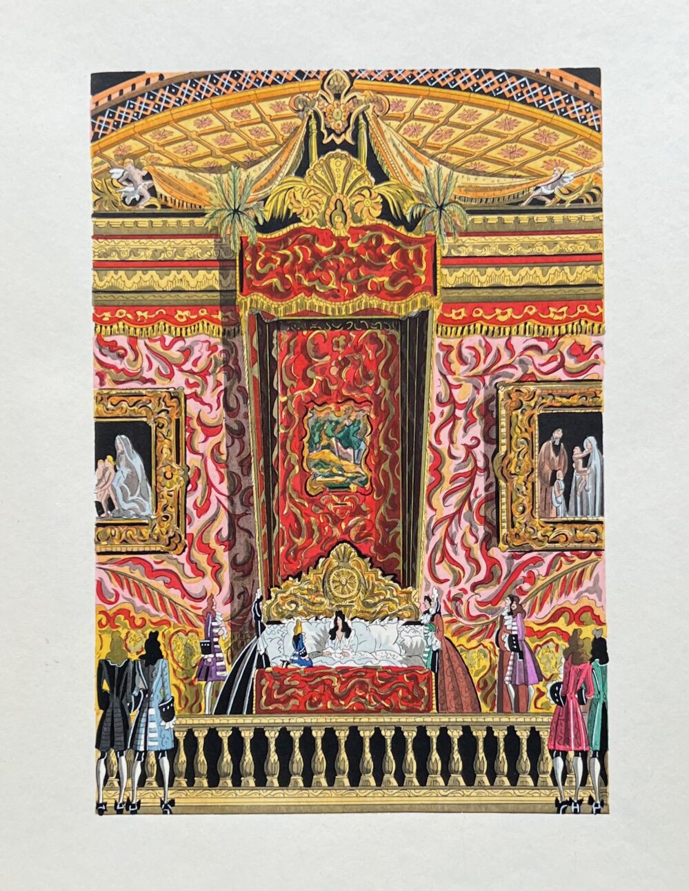JEAN GRADASSI Memoirs of Cardinal Dubois 1950 Color Illustration Queen's Quarter