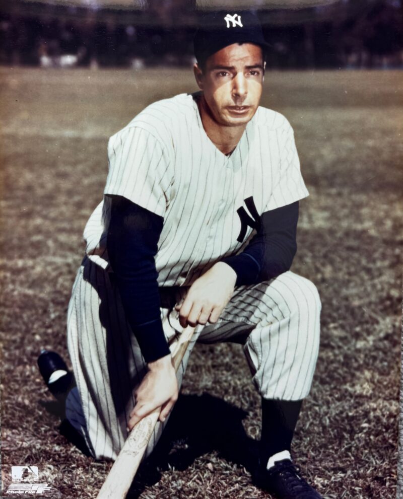 JOE DIMAGGIO N.Y. YANKEES VINTAGE 8X10 PHOTO FILE MLB STAMPED Spring Training