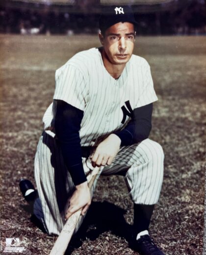 JOE DIMAGGIO N.Y. YANKEES VINTAGE 8X10 PHOTO FILE MLB STAMPED Spring Training