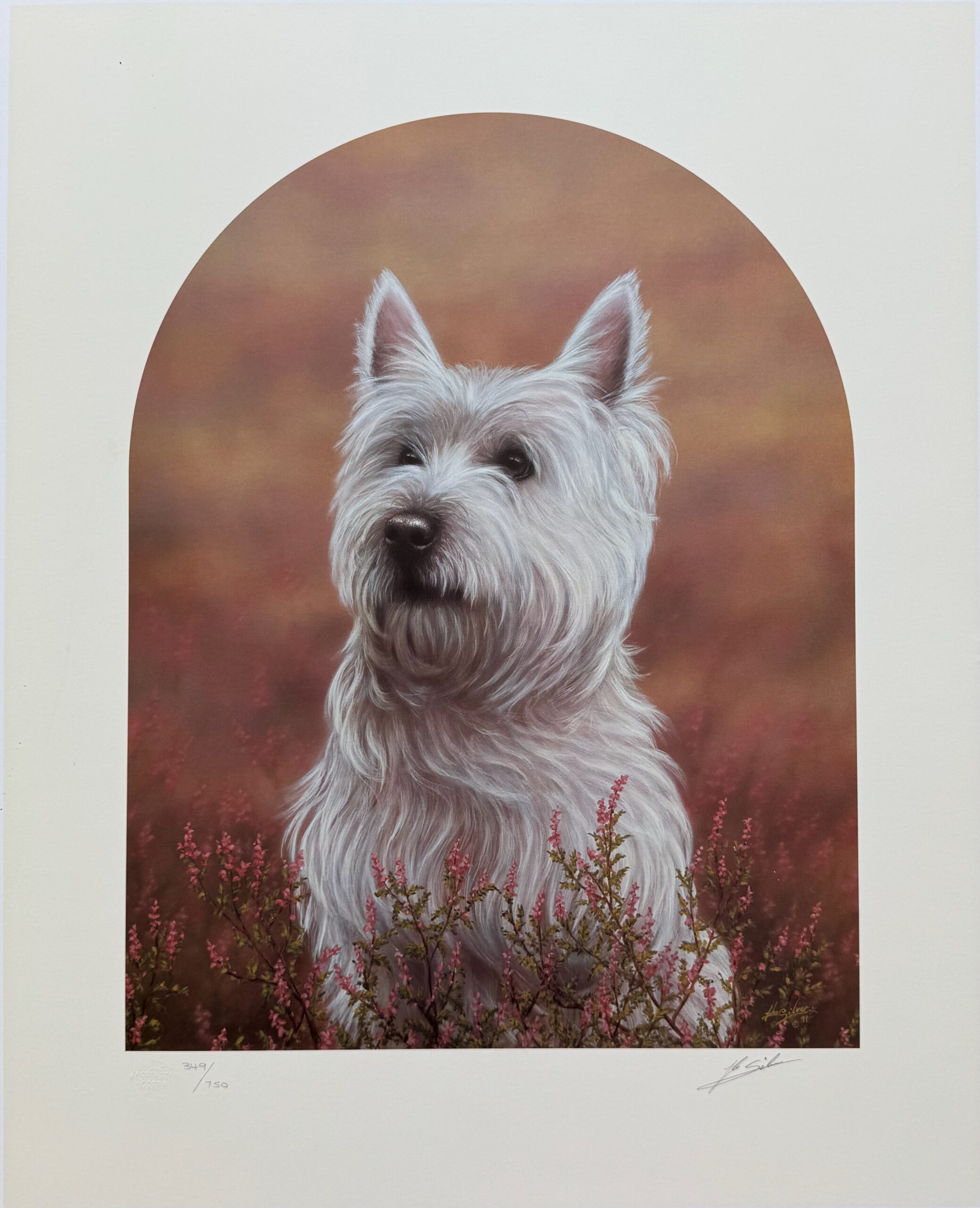 JOHN SILVER WESTIE BREED DOG WEST HIGHLAND TERRIER Hand Signed