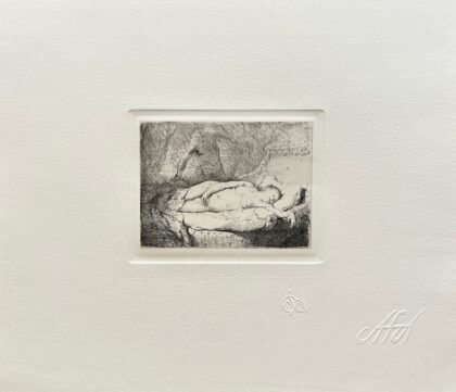 Rembrandt JUPITER & ANTIOPE The Smaller Plate Etching