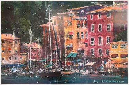 James Coleman PORTOFINO AFTERNOON Plate Signed Lithograph