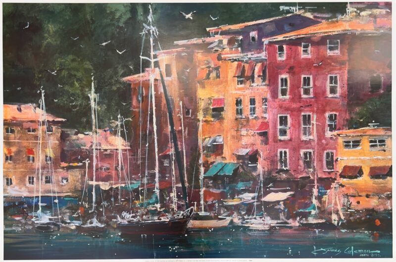 James Coleman PORTOFINO AFTERNOON Plate Signed Lithograph