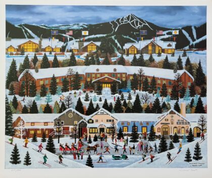 Jane Wooster Scott ALPINE WINTER GRANDEUR Hand Signed Limited Edition Lithograph