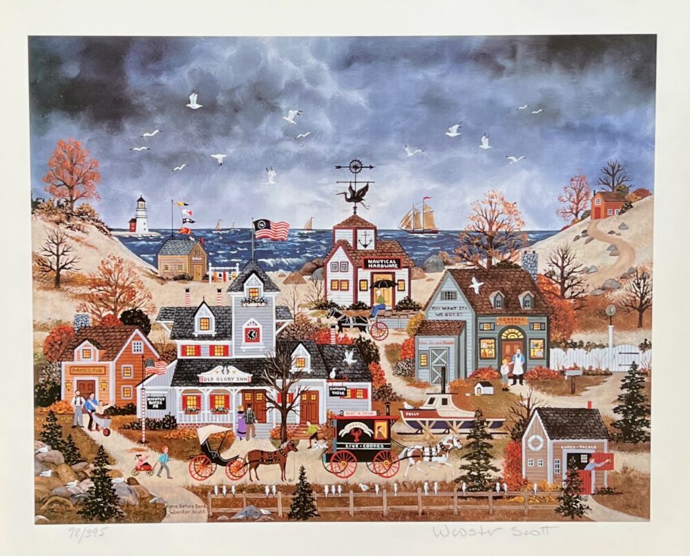 Jane Wooster Scott HOME BEFORE DARK Hand Signed Limited Edition Lithograph