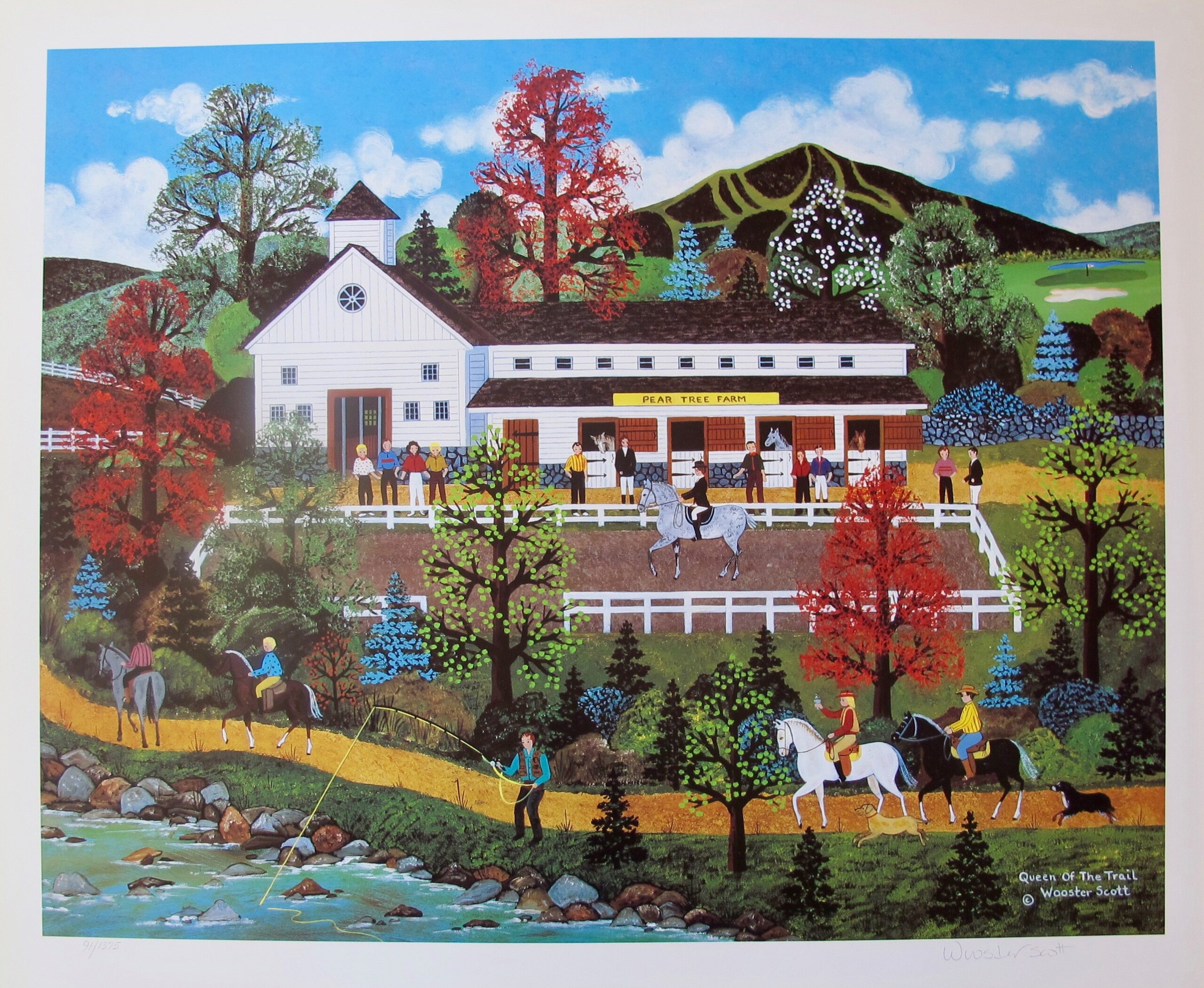 Jane Wooster Scott QUEEN OF THE TRAIL Hand Signed Limited Edition Lithograph