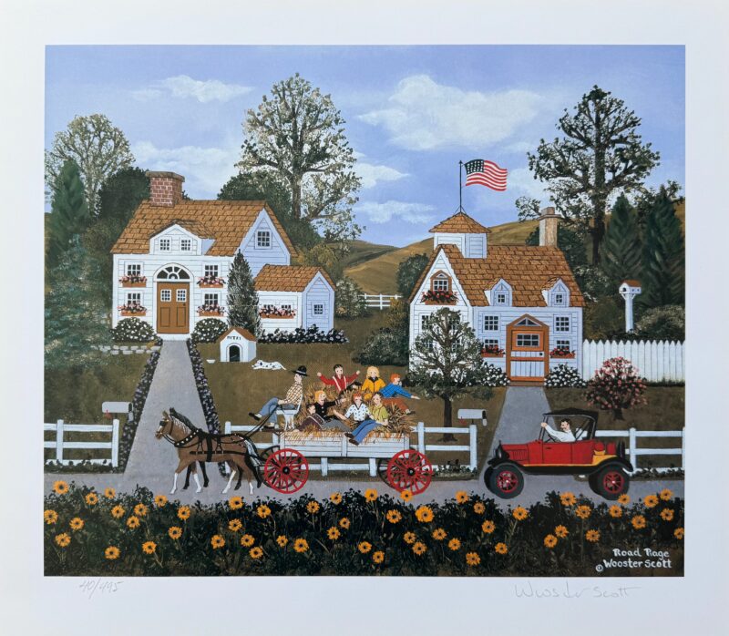 Jane Wooster Scott ROAD RAGE Hand Signed Limited Edition Lithograph