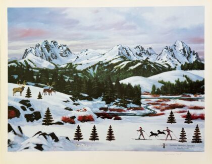 This piece is numbered from an edition of 1375. Image Size: 18.5" x 25". Paper size: 21" x 27.