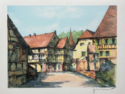 Jean Pierre Laurent BOURG ALSACIEN Hand Signed Limited Edition Lithograph