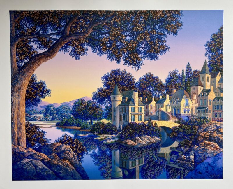 Jim Buckels HOTEL de L'ECLUSE Hand Signed Limited Edition Serigraph