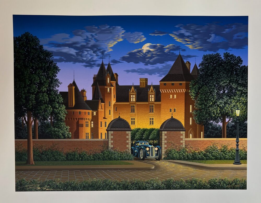 Jim Buckels MIDNIGHT BLUE DELAGE Hand Signed Limited Edition Serigraph